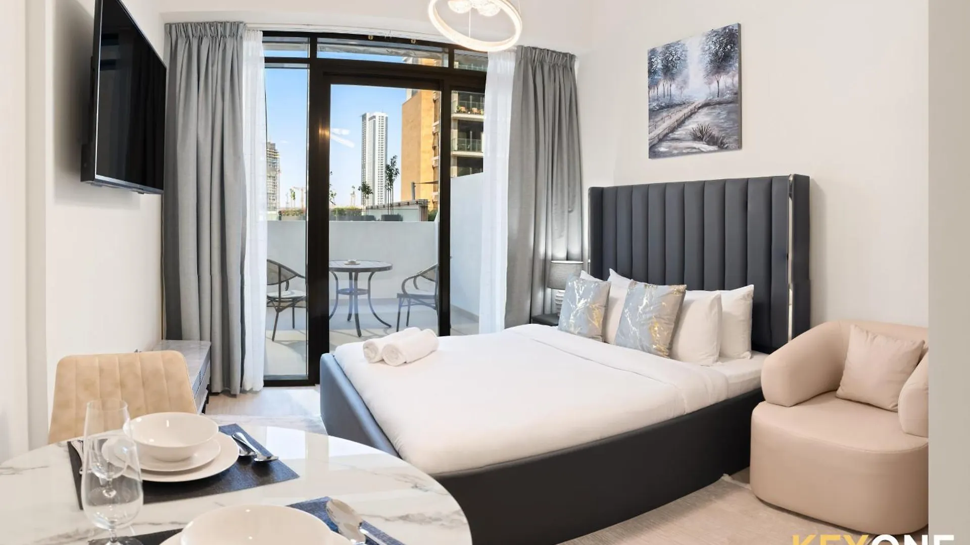 Azizi Riviera Studio With Chic Furnishing location